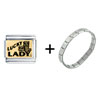  Lucky  Lady Italian Charm Bracelet