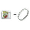  Christmas   Stocking  Italian Charm Bracelet FBT_T5203_STARTER