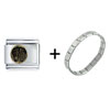  Footprints  Italian Charm Bracelet