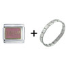  Dream  Pink Italian Charm Bracelet