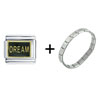 Dream  Black  Italian Charm  Bracelet 