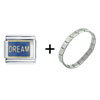  Dream  Blue Italian Charm Bracelet