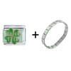 Saint Patricks Day Italian Charm Bracelet