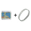 Ballerina Combination Italian Charm Bracelet