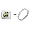  Panda   Bear  Italian Charm Bracelet FBT_T603_STARTER