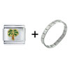  Palm   Tree  Italian Charm Bracelet FBT_T616_STARTER