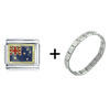 Flag Of  Australia  Italian Charm Bracelet