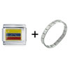 Flag Of Venezuela Combination Italian Charm Bracelet