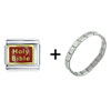  Holy   Bible  Red Italian Charm Bracelet