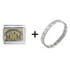 Cheerleading  Mom   Italian  Charm Bracelet