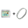 Love  Sister  With  Heart  Italian Charm Bracelet