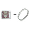 Girl's Best  Friend  Italian Charm Bracelet