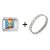 Gymnastics Italian  Charm   Bracelet 