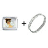Cute Angel  Baby  Italian Charm  Bracelet 