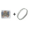  Support   Our   Troops  Combination Italian Charm Bracelet