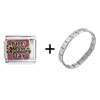 Happy Mom  Day  Italian Charm Bracelet
