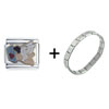 Angel &amp; Book Of  Love   Italian   Charm  Bracelet