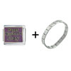 Happy  Mothers  Day Italian Charm Bracelet