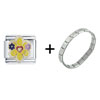 I Heart Mom Flower Italian Charm Bracelet