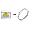  Rubber  Ducky Italian Charm Bracelet