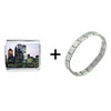 New York Skyline Combination Italian Charm Bracelet