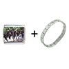 Purple Grape Vineyard Italian Charm Bracelet