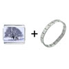  Winter  Tree Italian Charm Bracelet