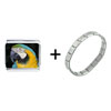 Parrot Face Combination Italian Charm Bracelet