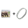Elephants Combination Italian Charm Bracelet