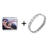  Michelangelo's  Art Creation Of Adam Italian Charm Bracelet