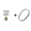  October  Pink Tourmaline Color Ball Combination Italian Charm  ... 