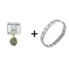  December  Blue Zircon Color Ball Combination Italian Charm  ... 