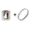  Renoir's  Dance At Bougival Italian Charm Bracelet