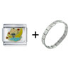 Moon  Baby  Combination Italian Charm Bracelet