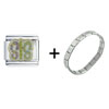  Sis  Polka Dots Italian Charm Bracelet