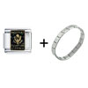 American  Passport  Italian Charm Bracelet