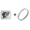 Valentine  Bear  Italian Charm Bracelet