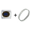 Egyptian Scarab Italian  Charm  Bracelet