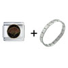  Chinese  Fan Italian Charm Bracelet