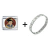 Geisha Combination Italian Charm Bracelet
