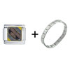  Skater  Girl Combination Italian Charm Bracelet