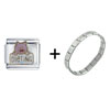 Dieting  Pig  Italian Charm Bracelet