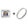  Mother  Teresa Combination Italian Charm Bracelet