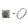 Big  Mushroom  Italian Charm Bracelet