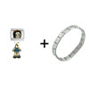 Anime Crown Girl Italian Charm Bracelet