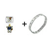 Standing  Dog  Italian  Charm  Bracelet