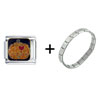 I Heart  Halloween  Italian Charm Bracelet