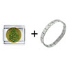 Christmas  Tree  Squiggles Combination  Italian   Charm  Bracelet
