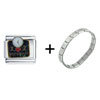 I Heart 2 Procrastinate Combination Italian  Charm  Bracelet