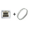 College  School  Italian  Charm  Bracelet